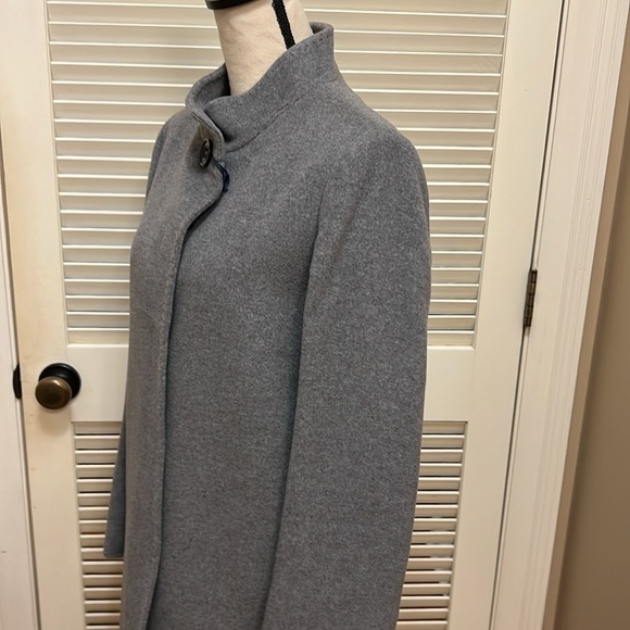 Cinzia Rocca Icons Medium Weight Wool & Cashmere-Blend Coat in Gray, Size 8, NWT - Picture 11 of 17